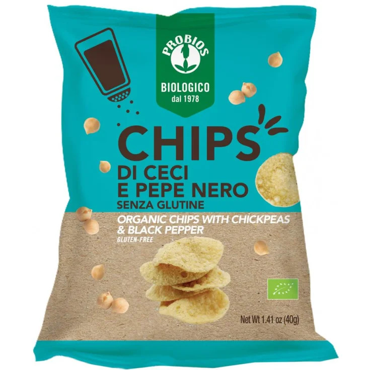 Chips Di Ceci E Pepe Nero 40 G